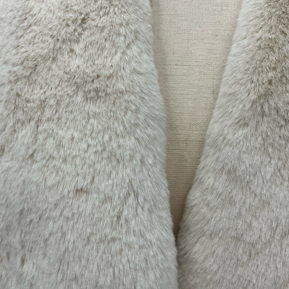 CHASER NEW Women's Whisky Brown and White Faux Shearling Jacket Size S Vegan - Picture 7 of 11